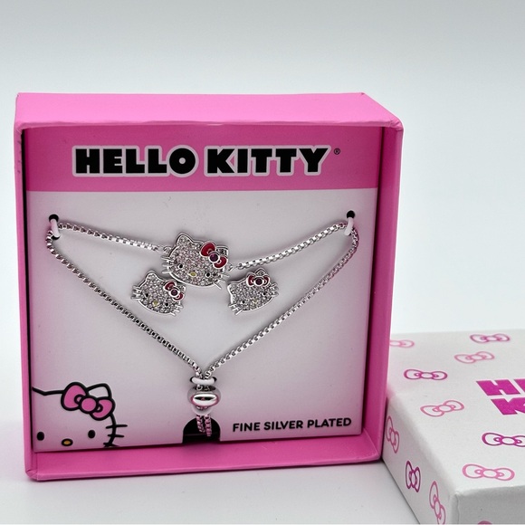 Hello Kitty Matching Bracelet and Earrings Set - Picture 2 of 7